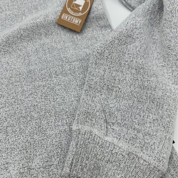 Dikotomy Co Los Angeles Light Gray Heather Sweatshirt Crew Neck Pullover Men’s L - Picture 3 of 14